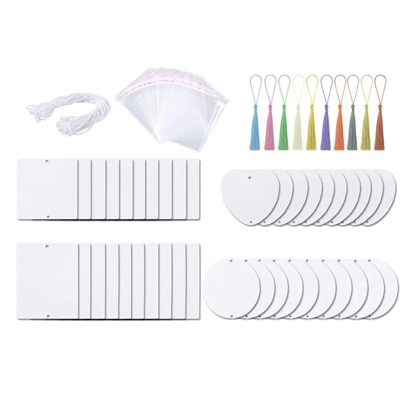 40 Pcs White 4 Shapes Sublimation Air Freshener Blank Sublimation Blank Product With 40 Tassels And Clear Pouch And Elastic Cord
40 Pcs White 4 Shapes Sublimation Air Freshener Blank Sublimation Blank Product With 40 Tassels And Clear Pouch And Elastic Cord