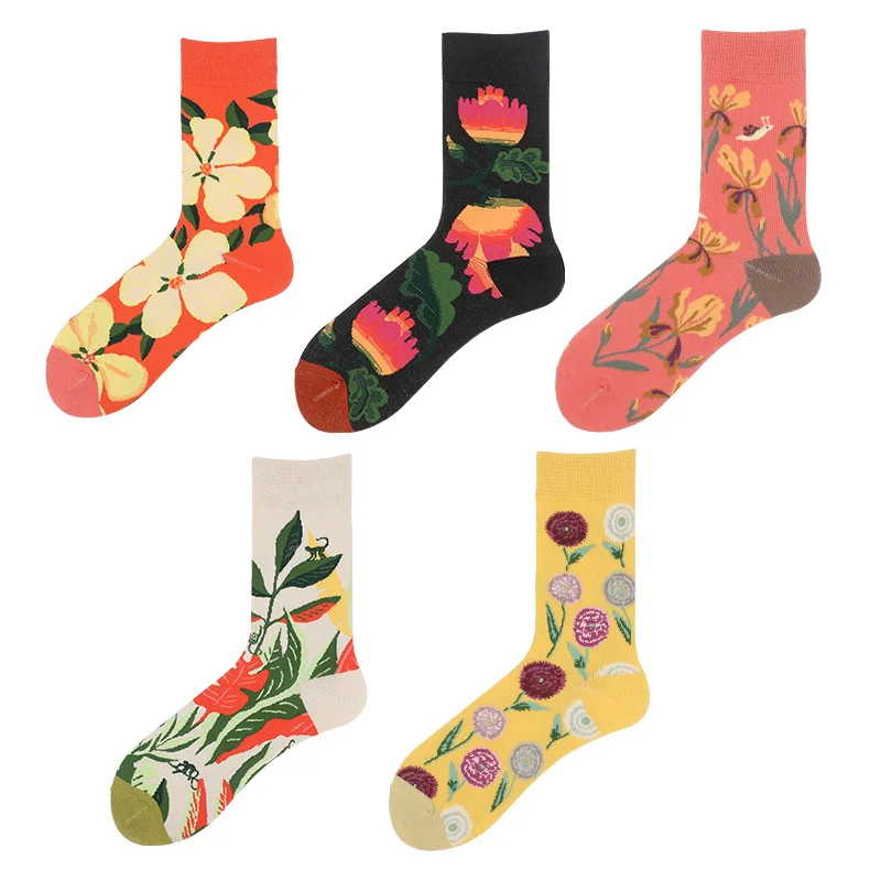 European American Internet Hot Retro Trendy Socks Foreign Trade Cotton Socks Tube Socks Female Male Cross-Border Couple Flowers
European American Internet Hot Retro Trendy Socks Foreign Trade Cotton Socks Tube Socks Female Male Cross-Border Couple Flowers