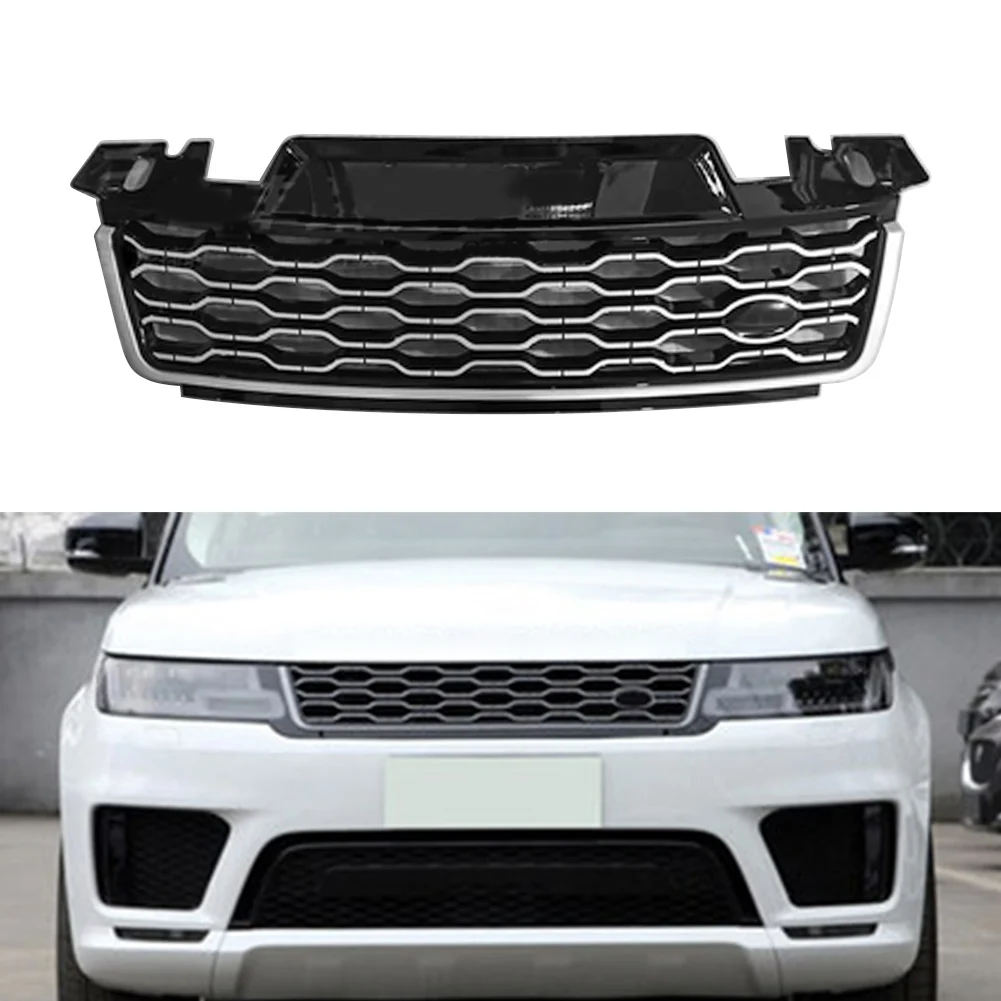 

1Pcs ABS Car Front Upper Raditor Grille For Land Rover Range Rover Sport 2018 2019 Car Styling Grill with logo