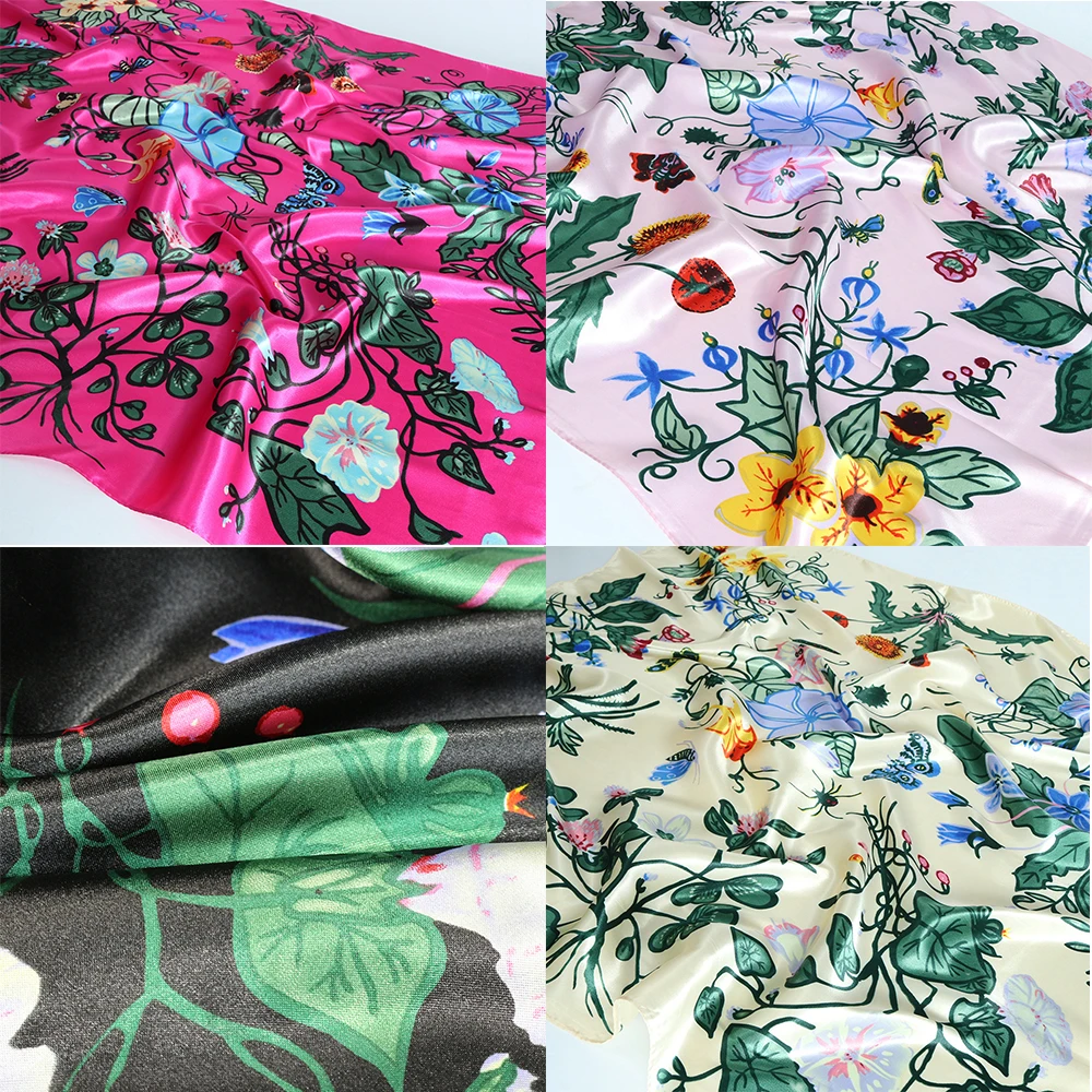 Fashion Flower Hair Scarf Elegant Women Print 90cm Scarves Satin Headkerchief Trendy Design Neck Tie Wrist Foulard Shawl Hijab
Fashion Flower Hair Scarf Elegant Women Print 90cm Scarves Satin Headkerchief Trendy Design Neck Tie Wrist Foulard Shawl Hijab
