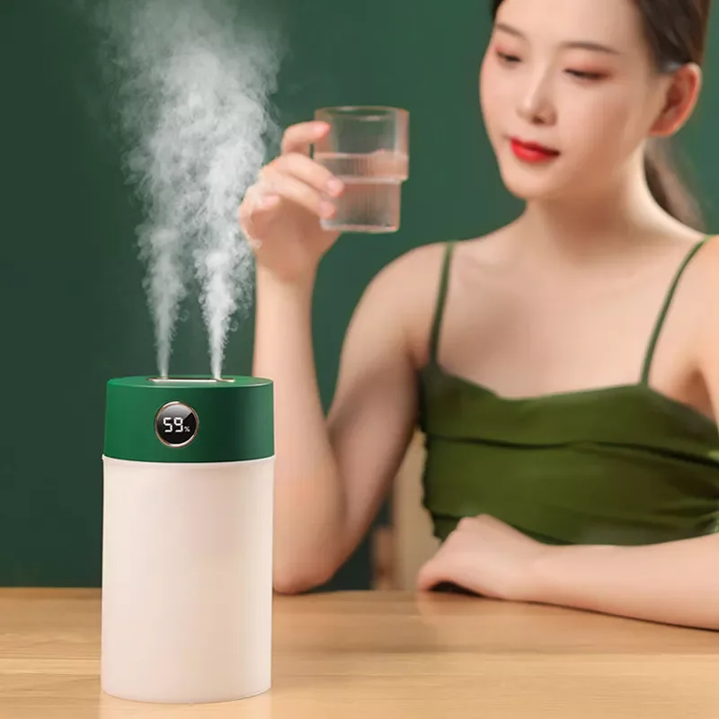 Air Humidifier 1200ml Double Nozzle Large Capacity Aroma Water Mist Diffuser with Humidity Display USB Humidificador
Air Humidifier 1200ml Double Nozzle Large Capacity Aroma Water Mist Diffuser with Humidity Display USB Humidificador