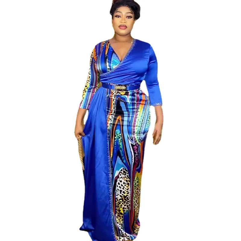 African Print Dresses for Women Summer Fashion African V- Neck Long Sleeve Polyester Black Green Yellow Long Dress Maxi Dress
African Print Dresses for Women Summer Fashion African V- Neck Long Sleeve Polyester Black Green Yellow Long Dress Maxi Dress