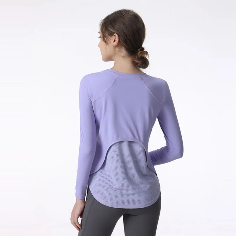 With Logo Fall Gym Yoga T-Shirts Women Loose Fit Long Sleeve Basic Tee Tops Fitness Breathable Scoop Neck Running Sports Blouses
With Logo Fall Gym Yoga T-Shirts Women Loose Fit Long Sleeve Basic Tee Tops Fitness Breathable Scoop Neck Running Sports Blouses