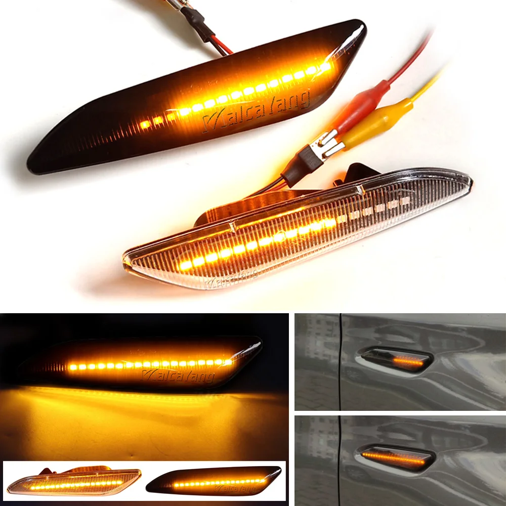 

2x Dynamic Side Marker Light For Alfa Romeo 147 156 Fiat Tipo Lancia Delta Ypsilon 60686516 Turn Signal Blinker Indicator Lamp