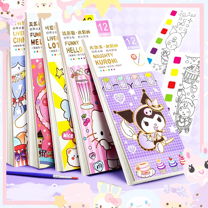 Sanrioed Coloring Book with Pigments Pens Kawaii Kids Souptoys Safe Drawing Diy Anime My Melody Hello Kitty Cute Lovely Gifts
Sanrioed Coloring Book with Pigments Pens Kawaii Kids Souptoys Safe Drawing Diy Anime My Melody Hello Kitty Cute Lovely Gifts