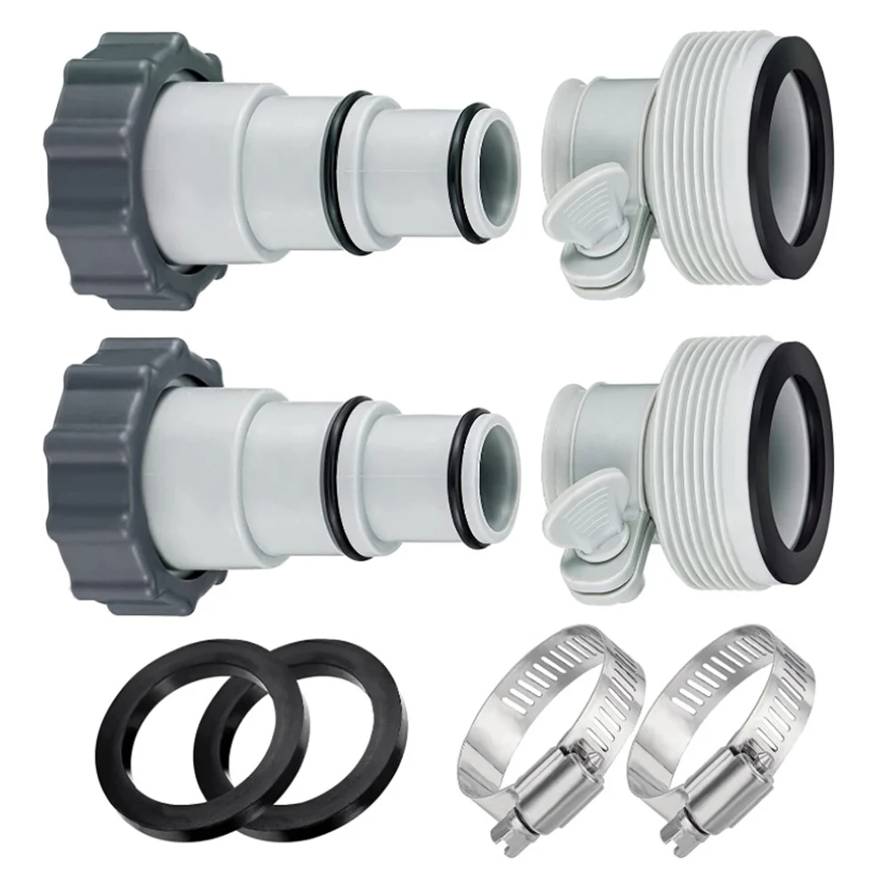 8PCS Hose Adapter To Plunger Valve Converts 1.5\" And 1.25\" Hoses For Intex Pool Set Pool Cleaning Equipment Pool Accessories
8PCS Hose Adapter To Plunger Valve Converts 1.5\" And 1.25\" Hoses For Intex Pool Set Pool Cleaning Equipment Pool Accessories