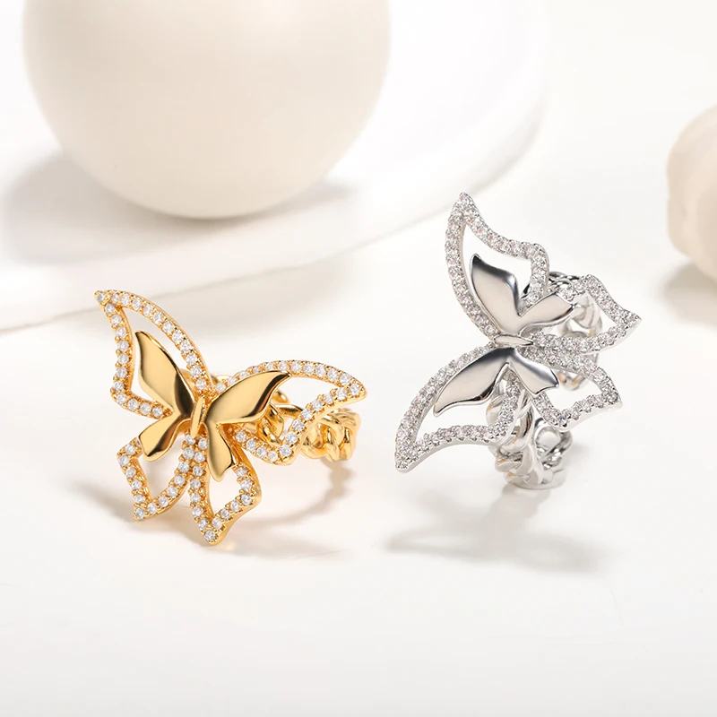 Pretty Rhinestone Butterfly Rings For Women Lady anelli Engagement Jewelry Gold Color Rose Flower Bee Cute Rings Accessories
Pretty Rhinestone Butterfly Rings For Women Lady anelli Engagement Jewelry Gold Color Rose Flower Bee Cute Rings Accessories