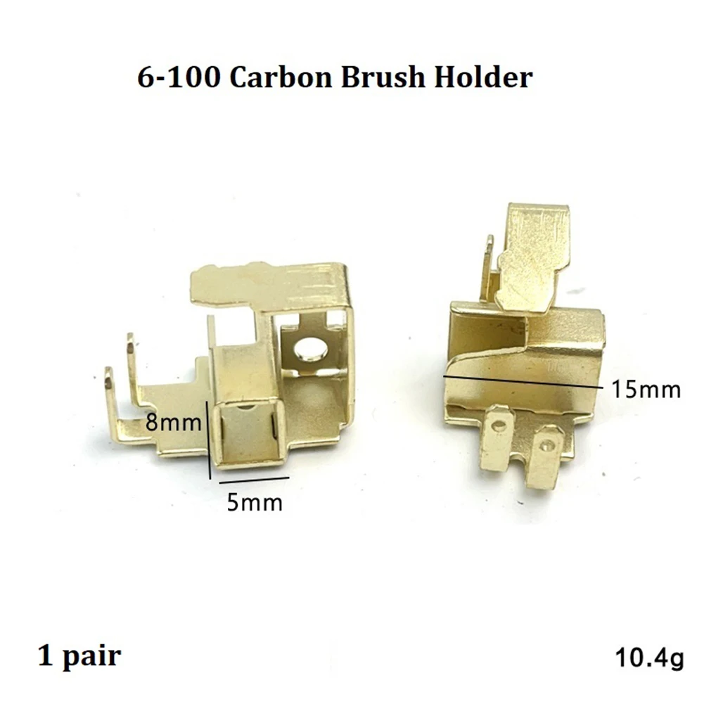 High Quality Carbon Brush Holder Holder 1pair Of 2Pcs/set 6-100 Angle Carbon Brush Distance Holes 56mm GWS Gold
High Quality Carbon Brush Holder Holder 1pair Of 2Pcs/set 6-100 Angle Carbon Brush Distance Holes 56mm GWS Gold