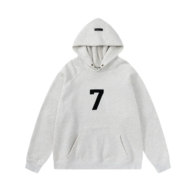New Season 7 ESSENTIALS Pullover Hoodie Flocked Print Number 7 Hip Hop Loose Unisex Oversize Sweatshirt
New Season 7 ESSENTIALS Pullover Hoodie Flocked Print Number 7 Hip Hop Loose Unisex Oversize Sweatshirt