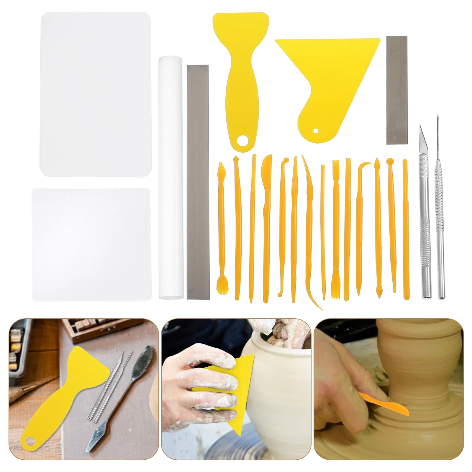 Clay Tools Sculpting Pottery Set Carving Polymer Kit Tool Ceramics Molding Modelling Modelingwoodpressing Boardstylus Kids
Clay Tools Sculpting Pottery Set Carving Polymer Kit Tool Ceramics Molding Modelling Modelingwoodpressing Boardstylus Kids