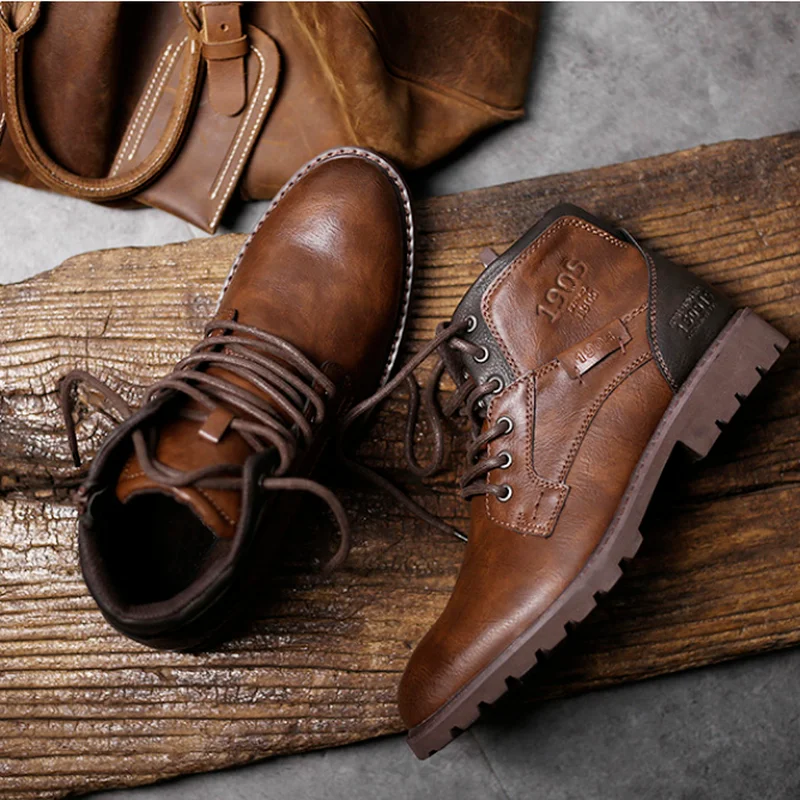 Men Winter Round Head Boots Leather Low Heeled Short Side Zipper Tooling Polyurethane Gang High Quality New Arrivals Shoes
Men Winter Round Head Boots Leather Low Heeled Short Side Zipper Tooling Polyurethane Gang High Quality New Arrivals Shoes