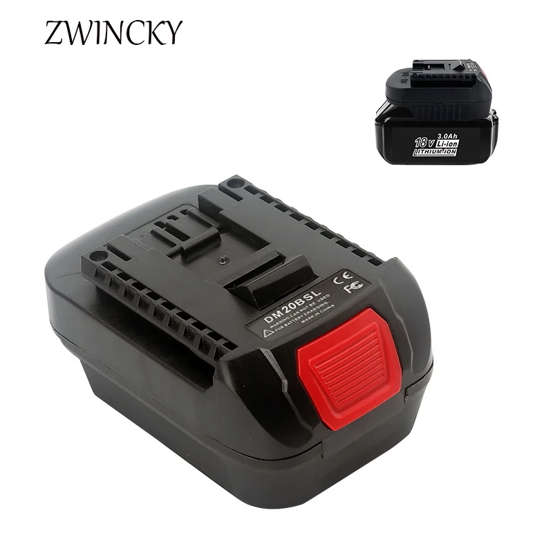 ZWINCKY MT20BSL Li-Ion Battery Converter Adapter for Makita 18V BL1830 BL1860 BL1850 BL1840 BL1820 Used To for Bosch 18V Tool
ZWINCKY MT20BSL Li-Ion Battery Converter Adapter for Makita 18V BL1830 BL1860 BL1850 BL1840 BL1820 Used To for Bosch 18V Tool