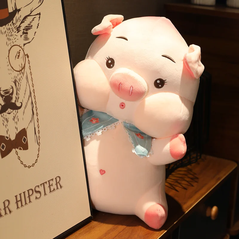 One Piece Lucky Pig Doodle face Raise Hands Lifelike Plush Floral Collar Cute Sitting Pig Soft GIfts For Girlfriend 
One Piece Lucky Pig Doodle face Raise Hands Lifelike Plush Floral Collar Cute Sitting Pig Soft GIfts For Girlfriend