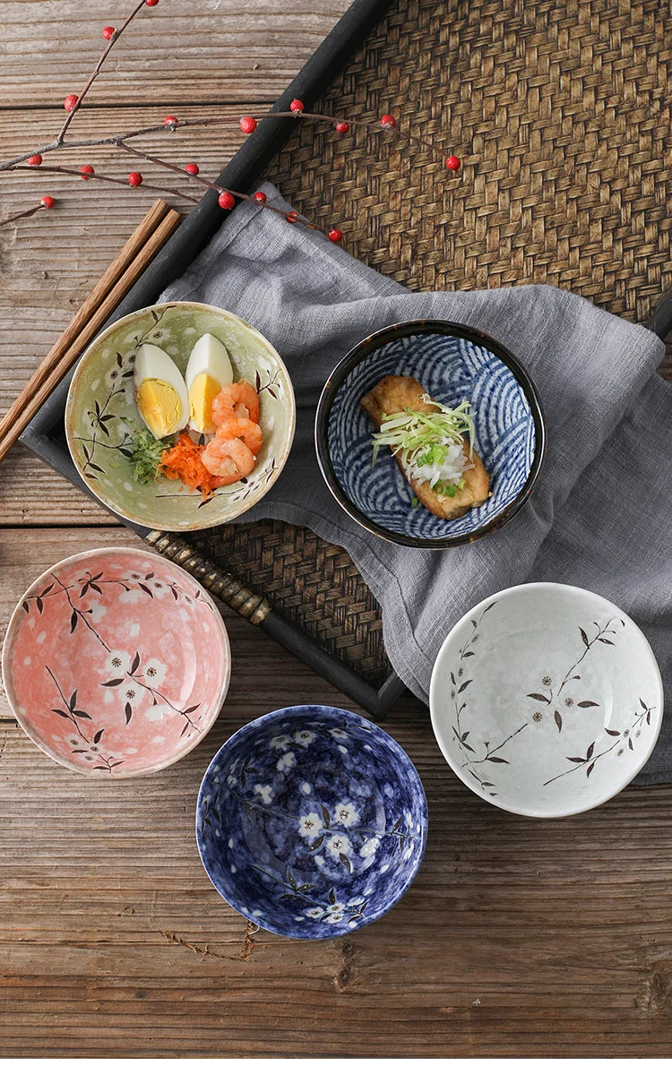 1 PC Japanese Bowl Rice Soup Cherry Blossom Ceramic Underglaze Exquisite Household Made in Japan
1 PC Japanese Bowl Rice Soup Cherry Blossom Ceramic Underglaze Exquisite Household Made in Japan