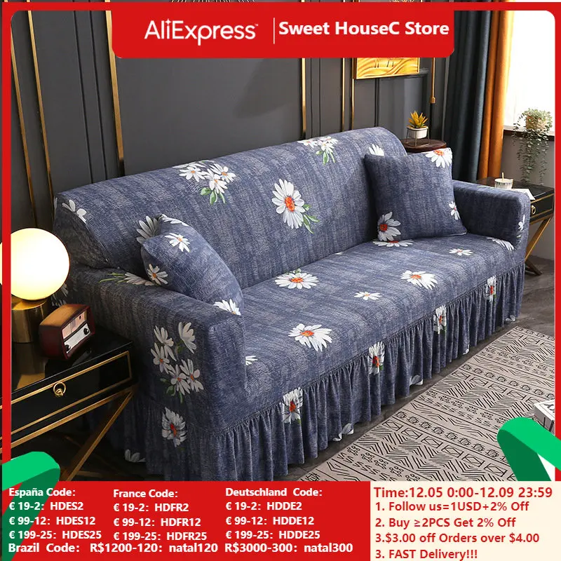 1/2/3/4 Seater INS Flowers Sofa Skirt Cover Elastic Spandex Sofa Slipcover for Living Room L Shaped Corner Armchair Slipcovers
1/2/3/4 Seater INS Flowers Sofa Skirt Cover Elastic Spandex Sofa Slipcover for Living Room L Shaped Corner Armchair Slipcovers