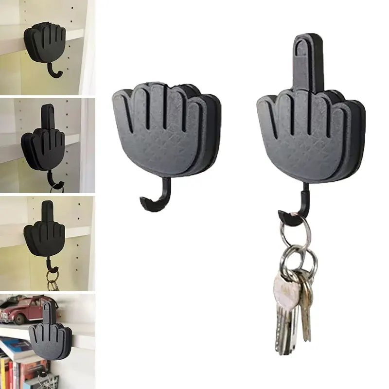 Creative Retractable Hook Kitchen Punch-free Storage Sticky Hooks Middle Finger Key Holder Wall Clothes Hanger Home Decoration
Creative Retractable Hook Kitchen Punch-free Storage Sticky Hooks Middle Finger Key Holder Wall Clothes Hanger Home Decoration