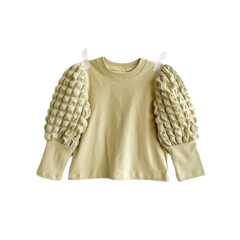 2022 Spring Children's Clothing Puff-sleeved Girls' Bottoming Shirt Foreign-style Cotton Long-sleeved Children's T-shirt
2022 Spring Children's Clothing Puff-sleeved Girls' Bottoming Shirt Foreign-style Cotton Long-sleeved Children's T-shirt