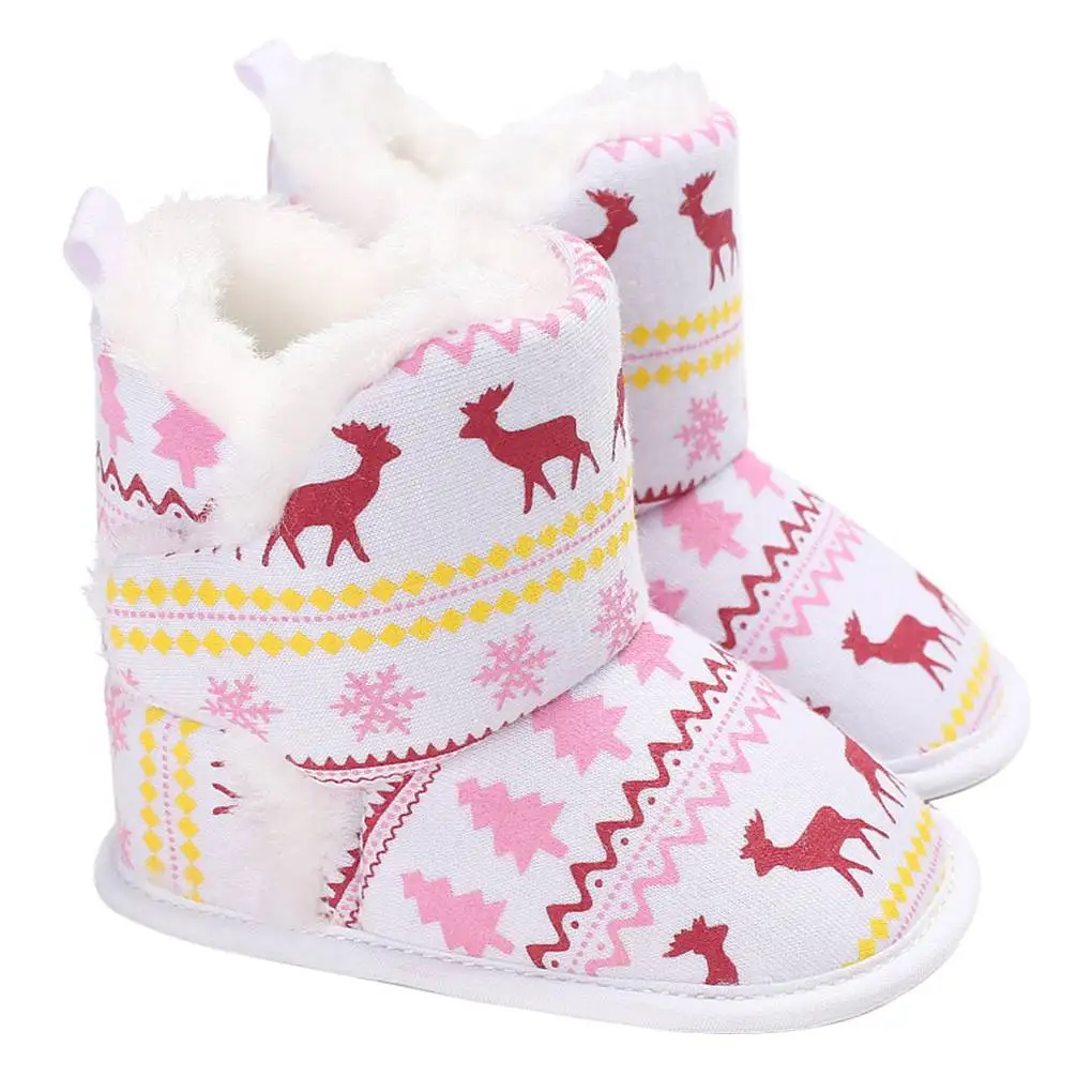 Теплые ботинки с помпоном для малышей мальчиков и девочек обувь первых шагов
