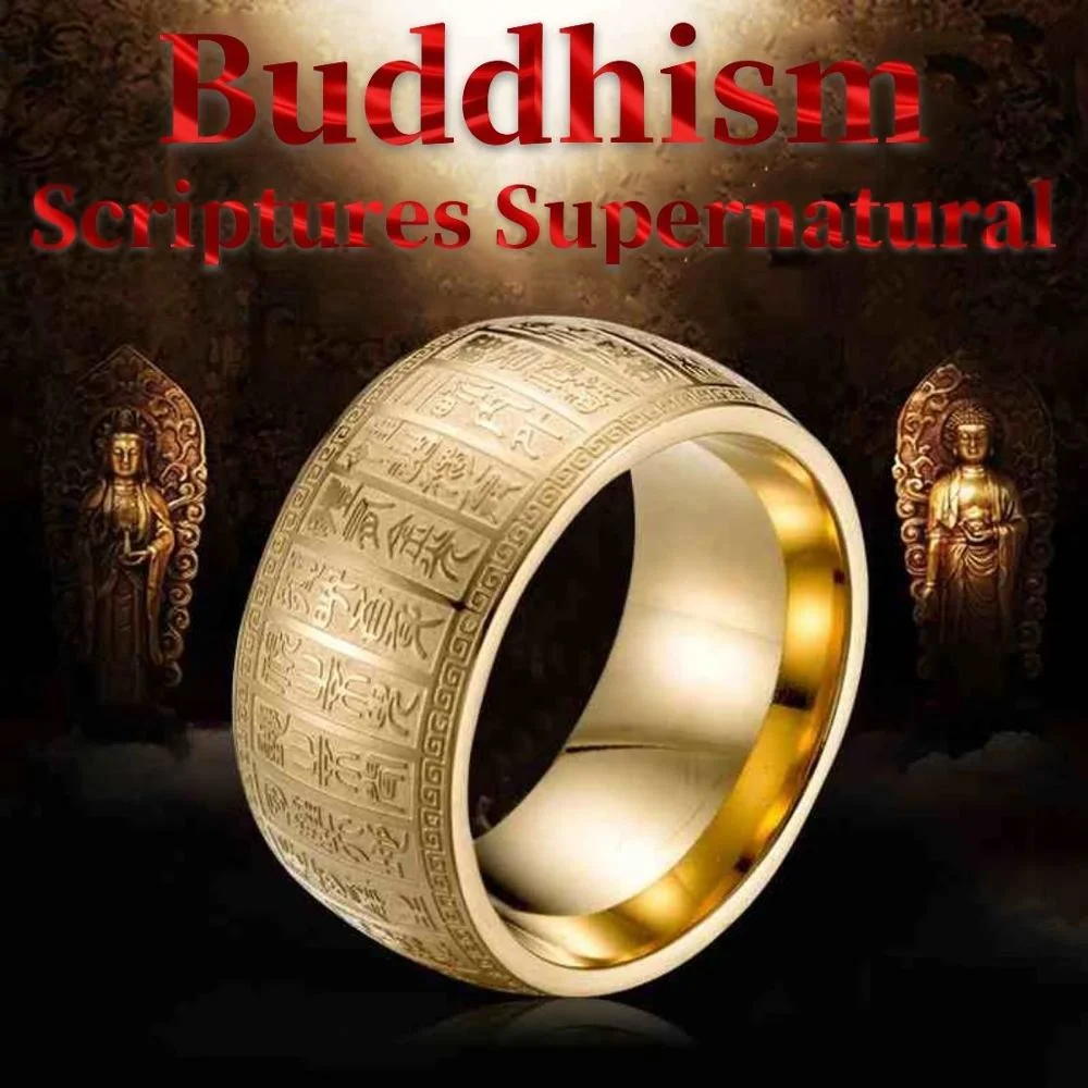 Supernatural Lord Men's Signet Wide Thumb Ring Carved Ancient Chinese Buddha Scripture Rings For Men Solomon Taoism Ring
Supernatural Lord Men's Signet Wide Thumb Ring Carved Ancient Chinese Buddha Scripture Rings For Men Solomon Taoism Ring