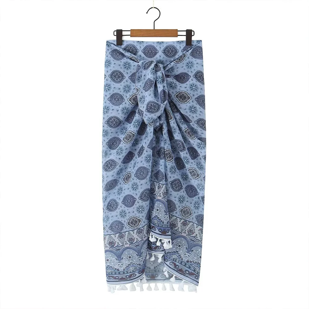 PB&ZA summer new women's fashion chic bow decorated temperament casual high waist tassel decorated half body skirt
PB&ZA summer new women's fashion chic bow decorated temperament casual high waist tassel decorated half body skirt