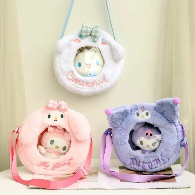 Kawaii Sanrios Messenger Bag Mymelody Kuromi Cartoon Cute Shoulder Bag Casual Transparent Anime Convenient Bag Girl Gift
Kawaii Sanrios Messenger Bag Mymelody Kuromi Cartoon Cute Shoulder Bag Casual Transparent Anime Convenient Bag Girl Gift
