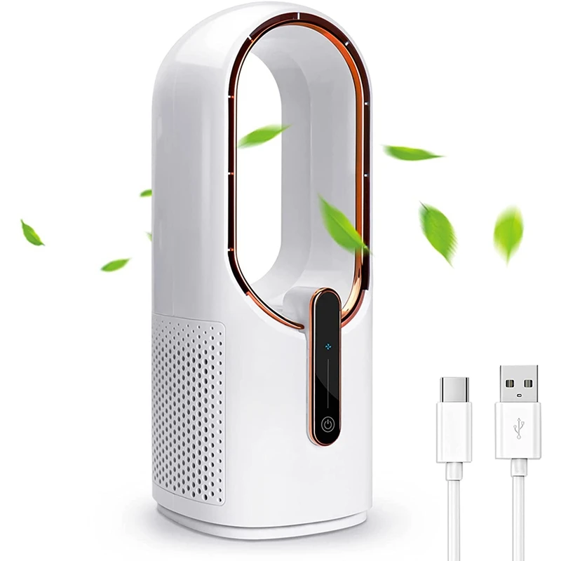 Desk Fan, Bladeless Fan 11.8 Inch USB Table Fan With Touch Control 3 Cooling Speeds, Personal Fan For Bedroom Office
Desk Fan, Bladeless Fan 11.8 Inch USB Table Fan With Touch Control 3 Cooling Speeds, Personal Fan For Bedroom Office