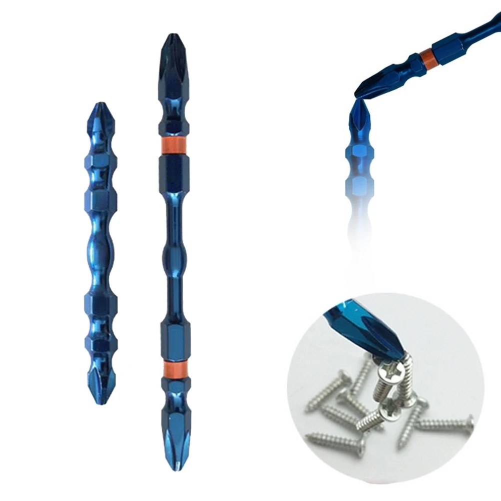 Blue Double Head PH2 Screwdriver Bit For Hand Drills /Electric Drills65mm 100mm High Hardness Non-slip Anti-rust Cross Bit A50
Blue Double Head PH2 Screwdriver Bit For Hand Drills /Electric Drills65mm 100mm High Hardness Non-slip Anti-rust Cross Bit A50