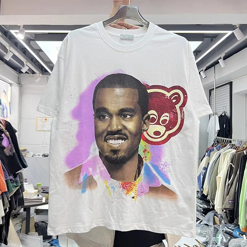 2023 KANYE T-shirt Round Neck Vintage Washed Old Made Oversized Men's and Women's Cotton Short Sleeve Top
2023 KANYE T-shirt Round Neck Vintage Washed Old Made Oversized Men's and Women's Cotton Short Sleeve Top