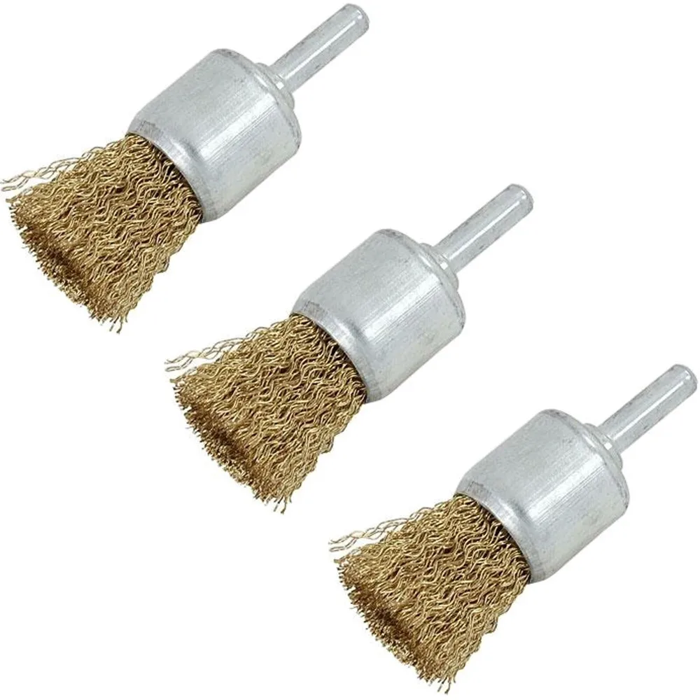 3pcs 25mm Bowl Wire Brush 6mm Shank Diameter Flat Steel Wire Wheel Electric Drill Grinding Mill Polish Wheel Derusting Tool
3pcs 25mm Bowl Wire Brush 6mm Shank Diameter Flat Steel Wire Wheel Electric Drill Grinding Mill Polish Wheel Derusting Tool