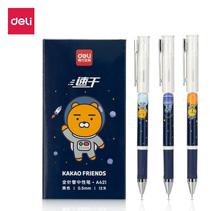 Deli 3/6/9 Pcs Kawaii Gel Pen 0.5mm Quick Dry Black Ink Office Study Signature Pen Writing Stationery High-Quality Financial Pen
Deli 3/6/9 Pcs Kawaii Gel Pen 0.5mm Quick Dry Black Ink Office Study Signature Pen Writing Stationery High-Quality Financial Pen