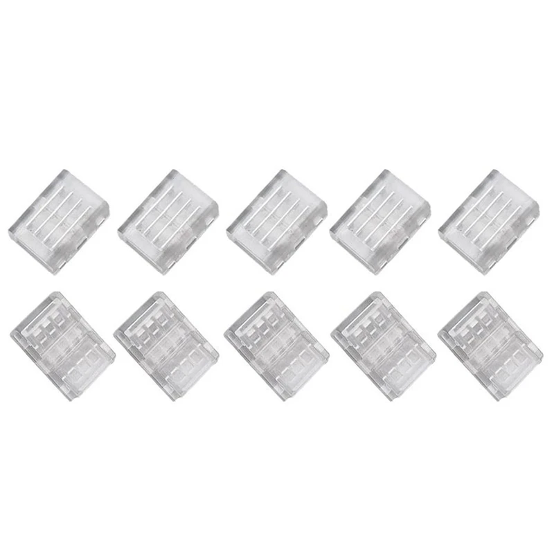 New 10Packs 4-Pin RGB LED Light Strip Connectors 10Mm Unwired Gapless Solderless Adapter Terminal For SMD 5050 LED Strip
New 10Packs 4-Pin RGB LED Light Strip Connectors 10Mm Unwired Gapless Solderless Adapter Terminal For SMD 5050 LED Strip
