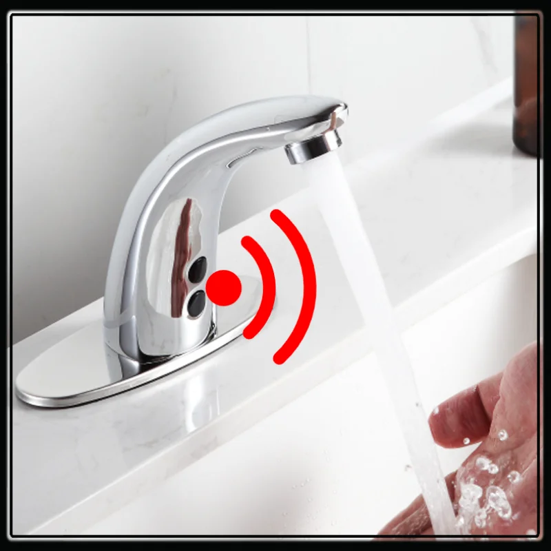 Kitchen Touchless Faucet Infrared Sink Mixer Tap Bathroom Smart Sensor Faucets Chrome Brass Luxury Tap High Tech Vanity Auto Tap
Kitchen Touchless Faucet Infrared Sink Mixer Tap Bathroom Smart Sensor Faucets Chrome Brass Luxury Tap High Tech Vanity Auto Tap