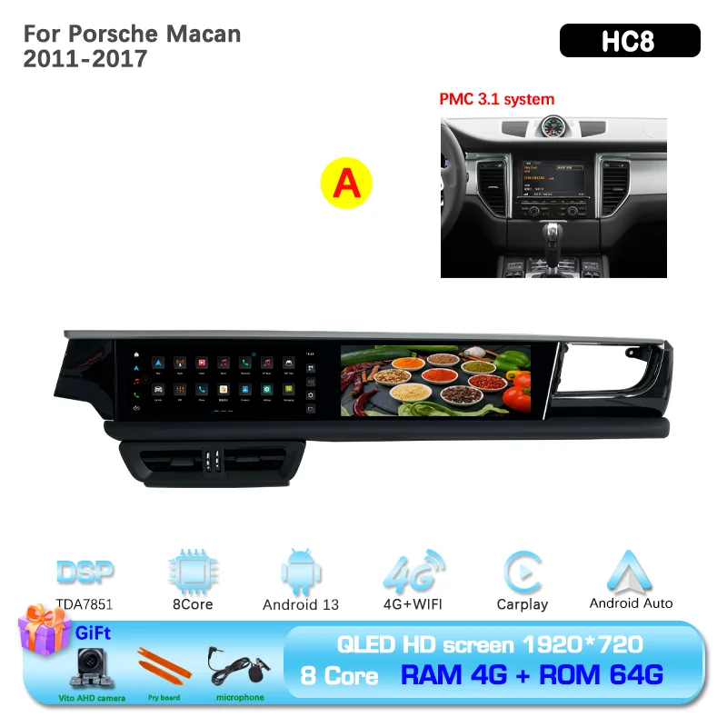 12,3-дюймовый двойной экран Android 13 для Porsche Macan 2011-2017, автомобильный мультимедийный видеоплеер, GPS-навигация, радио Carplay 4G Auto 360
12,3-дюймовый двойной экран Android 13 для Porsche Macan 2011-2017, автомобильный мультимедийный видеоплеер, GPS-навигация, радио Carplay 4G Auto 360