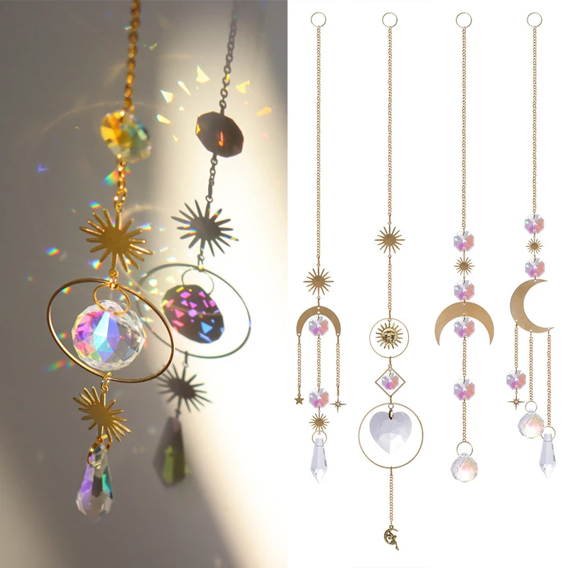 Crystal Wind Chimes Garden Window Hanging Ornament Sun Catchers Star Moon Pendant Handmade Art Wind Chime Metal Home Decoration
Crystal Wind Chimes Garden Window Hanging Ornament Sun Catchers Star Moon Pendant Handmade Art Wind Chime Metal Home Decoration