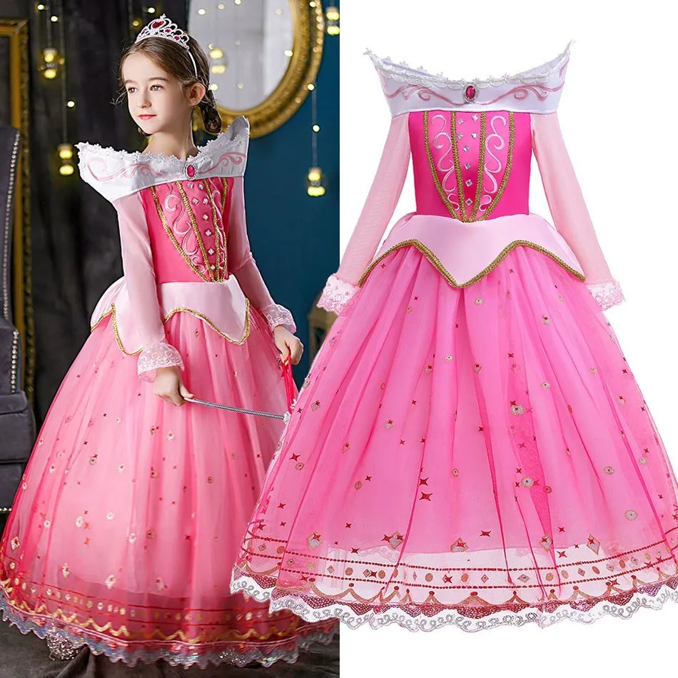 Kids Princess Dress Children Sleeping Beauty Costume Girls Aurora Summer Pageant Layered Birthday Christmas Deluxe Long Frock
Kids Princess Dress Children Sleeping Beauty Costume Girls Aurora Summer Pageant Layered Birthday Christmas Deluxe Long Frock