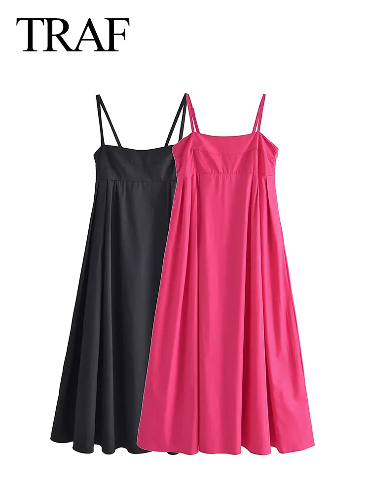 TRAF ZA Womens Elegant Solid Sleeveless Dress Lady Casual Vintage Strap Side Zipper Slim Fit Midi Skirt Fashion Womens Clothing
TRAF ZA Womens Elegant Solid Sleeveless Dress Lady Casual Vintage Strap Side Zipper Slim Fit Midi Skirt Fashion Womens Clothing