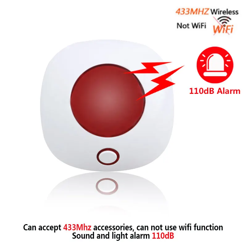 Беспроводная сирена ZUIDID SN10 433 МГц 110 дБ
Беспроводная сирена ZUIDID SN10 433 МГц 110 дБ