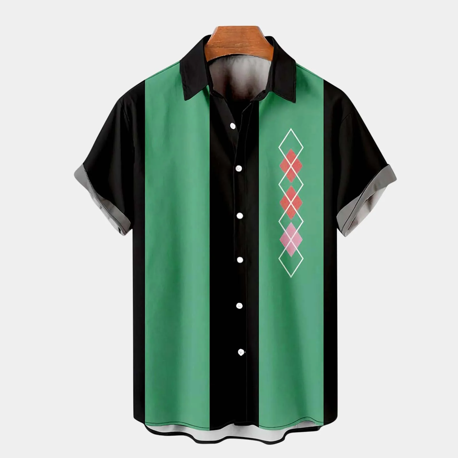 Male Summer Hawaii Casual Loose Print Shirt Turn Down Collar Short Sleeve Shirt Black Short Sleeve
Male Summer Hawaii Casual Loose Print Shirt Turn Down Collar Short Sleeve Shirt Black Short Sleeve