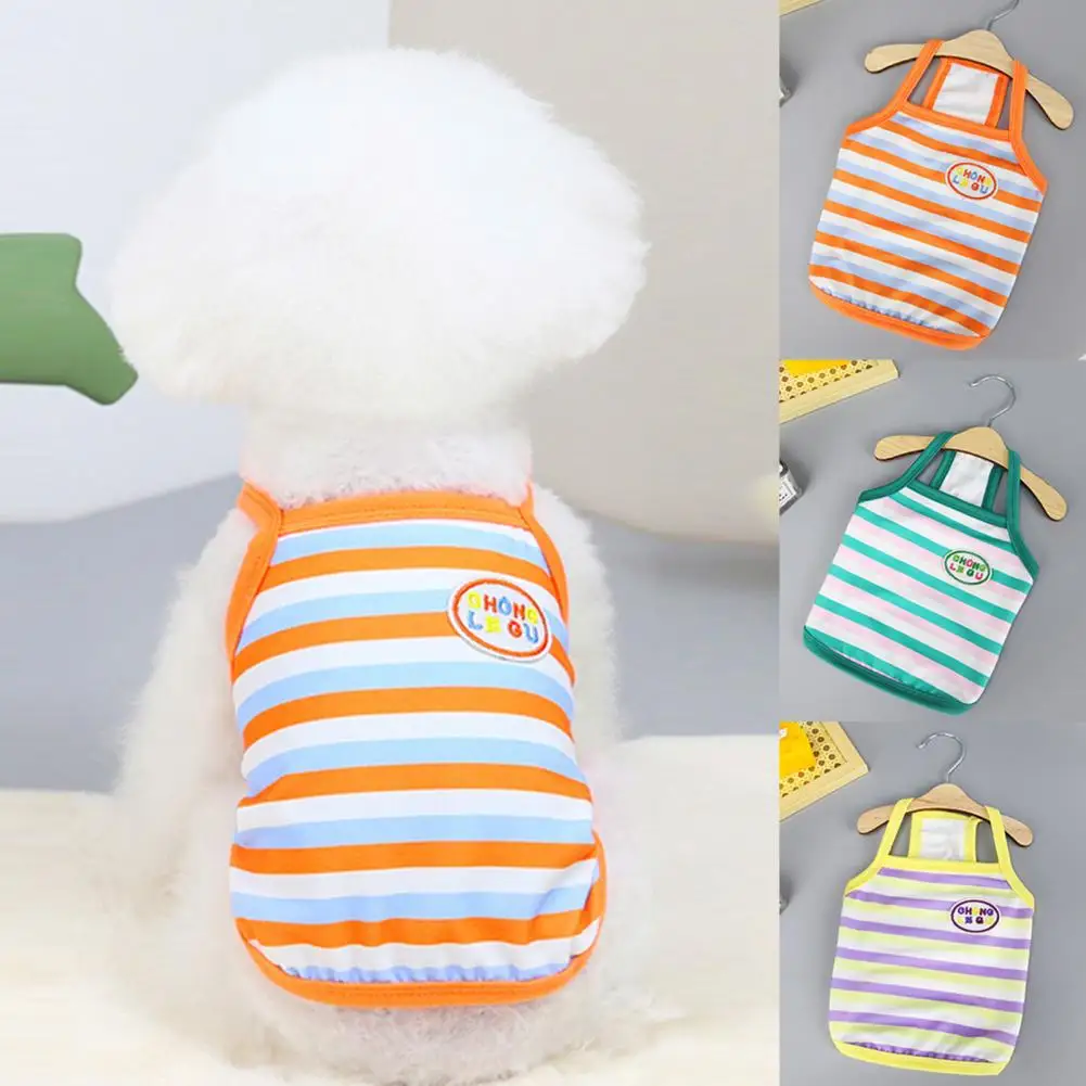 PETWTILTIH Beautiful Dog T-shirt Stylish Multicolor Compact Embroidered Stripes Pet T-shirt Dog Clothesfor Summer
PETWTILTIH Beautiful Dog T-shirt Stylish Multicolor Compact Embroidered Stripes Pet T-shirt Dog Clothesfor Summer