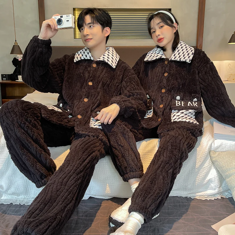 QUHENG Winter Men's Warm Pajama Sets Thick Flannel Pyjama Fashion Hooded Autumn Couple Male Cartoon Pajamas for Men Sleep
QUHENG Winter Men's Warm Pajama Sets Thick Flannel Pyjama Fashion Hooded Autumn Couple Male Cartoon Pajamas for Men Sleep