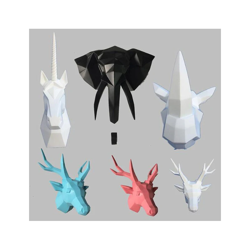 WALL MOUNTED VINTAGE ANIMAL HEAD ABSTRACT SCULPTURE 3D FIGURINE LIVING ROOM WALL DECOR DEER HEAD HOME STATUE DECORATION
WALL MOUNTED VINTAGE ANIMAL HEAD ABSTRACT SCULPTURE 3D FIGURINE LIVING ROOM WALL DECOR DEER HEAD HOME STATUE DECORATION