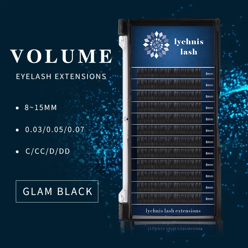 Lychnis Synthetic Eyelash Extension Supplies Classic Lash Extensions C/D 0.05/0.07/0.10/0.15/ Mink Black False Extension 
Lychnis Synthetic Eyelash Extension Supplies Classic Lash Extensions C/D 0.05/0.07/0.10/0.15/ Mink Black False Extension