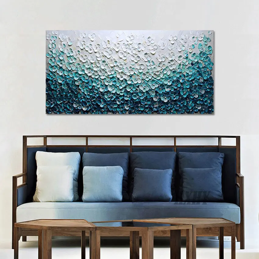 Blue White Knife Flowers Wall 3d ThicK Acrylic Design Style Picture Abstract Oil Painting Canvas Work Showpiece Art Frameless
Blue White Knife Flowers Wall 3d ThicK Acrylic Design Style Picture Abstract Oil Painting Canvas Work Showpiece Art Frameless