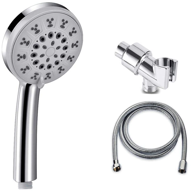 Shower Head Hand-Held High Pressure Rain Shower, with Powerful Shower Spray, Handheld Showerhead with 60 Inch Hose
Shower Head Hand-Held High Pressure Rain Shower, with Powerful Shower Spray, Handheld Showerhead with 60 Inch Hose