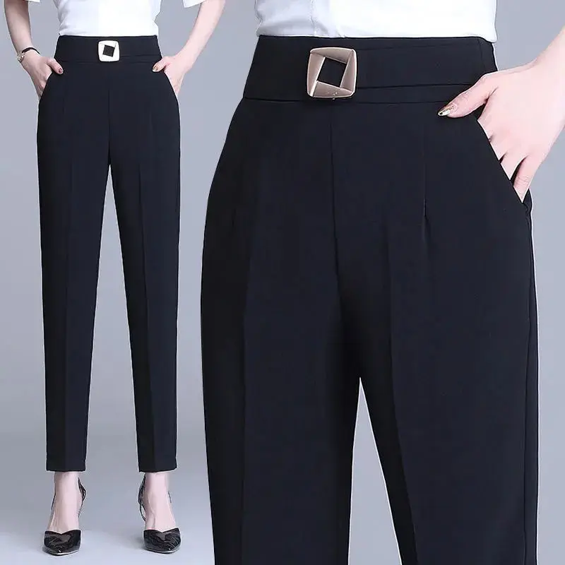 Elegant High Waist Harem Pants for Women Commuter Office Lady Casual Pants Fashion Solid Color Pockets Sashes Trousers 4XL E78
Elegant High Waist Harem Pants for Women Commuter Office Lady Casual Pants Fashion Solid Color Pockets Sashes Trousers 4XL E78