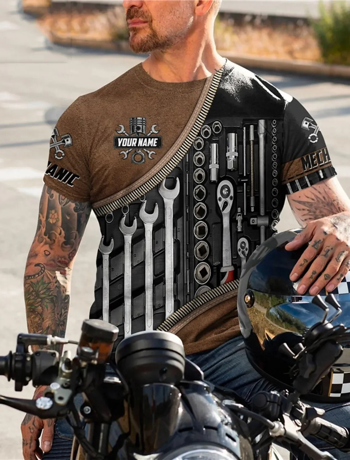 Men's T shirt Graphic Crew Neck Clothing Apparel 3D Print Maintenance Tools Daily Short Sleeve 3D Print Designer Lightweight
Men's T shirt Graphic Crew Neck Clothing Apparel 3D Print Maintenance Tools Daily Short Sleeve 3D Print Designer Lightweight