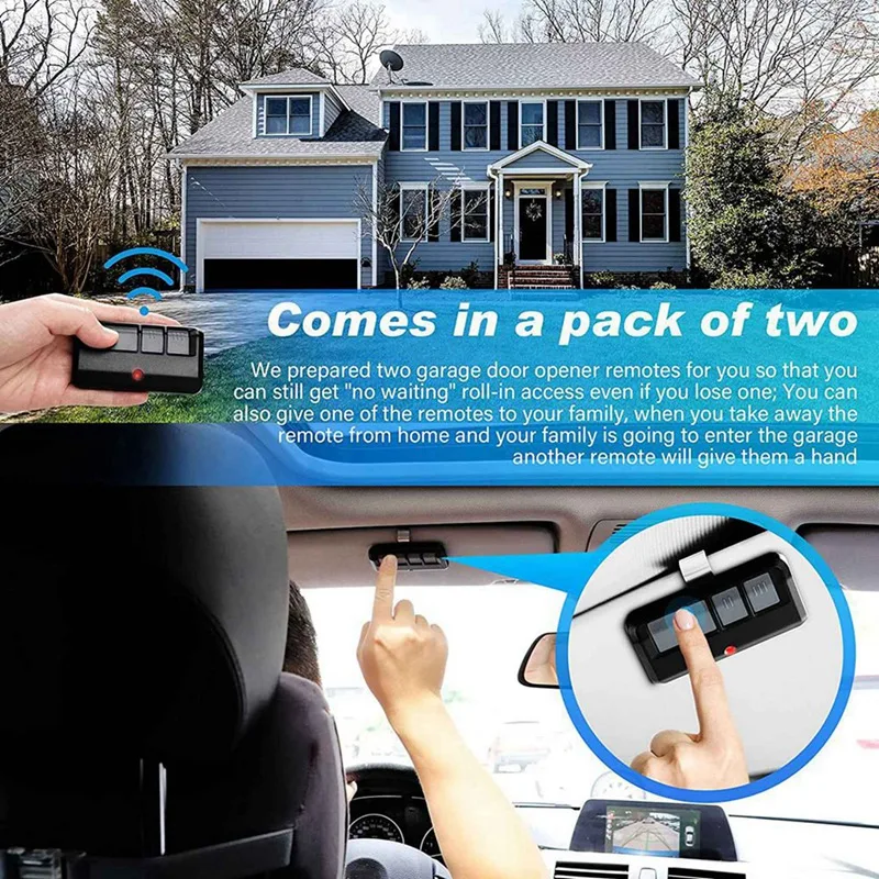 10X Garage Door Opener Remote Universal, For Liftmaster Chamberlain Craftsman, 3-Button Remote With Visor Clip
10X Garage Door Opener Remote Universal, For Liftmaster Chamberlain Craftsman, 3-Button Remote With Visor Clip