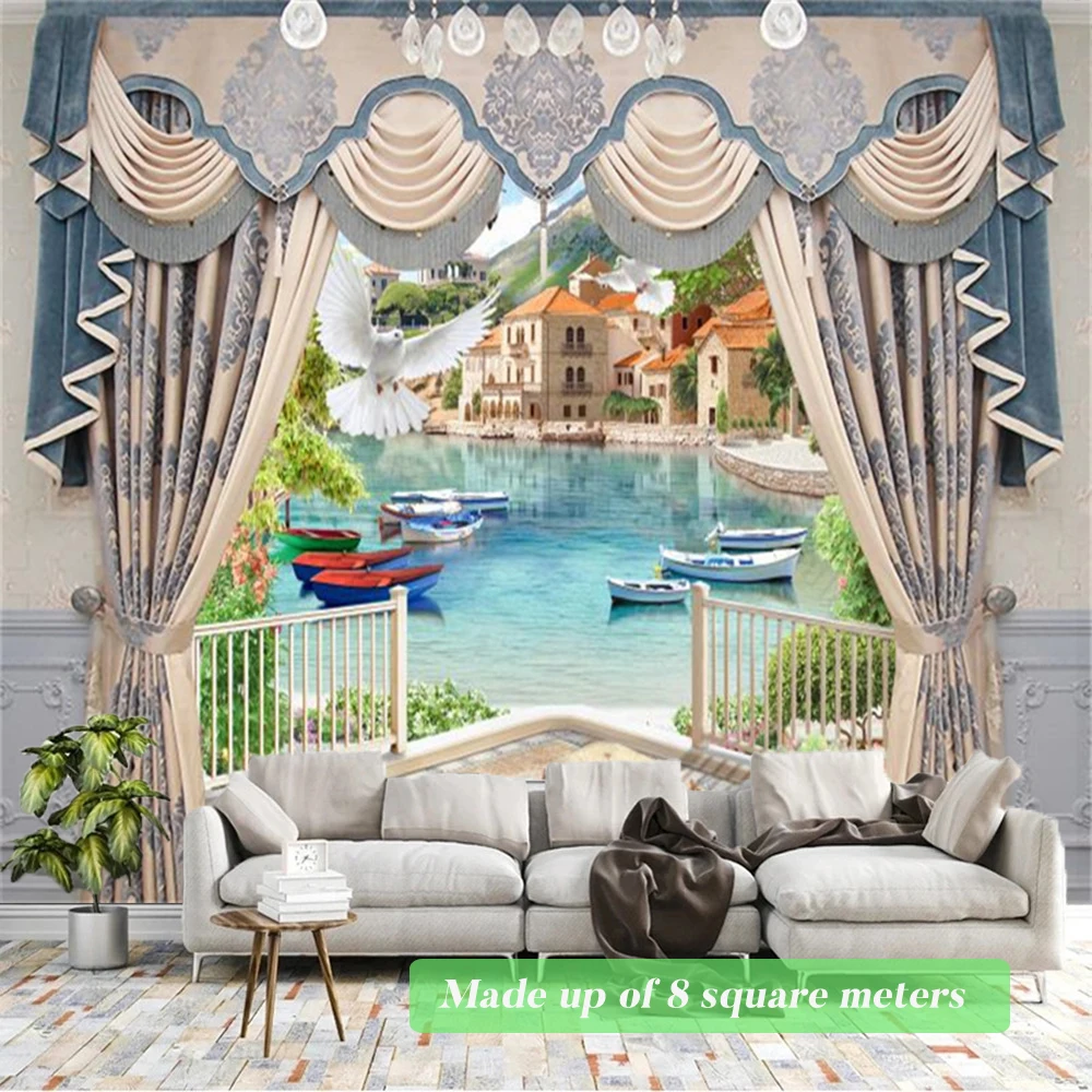 Настенные 3D-обои на заказ, роскошные занавески с ограждениями, с рисунком озера, для гостиной, дивана, фона для телевизора
Настенные 3D-обои на заказ, роскошные занавески с ограждениями, с рисунком озера, для гостиной, дивана, фона для телевизора