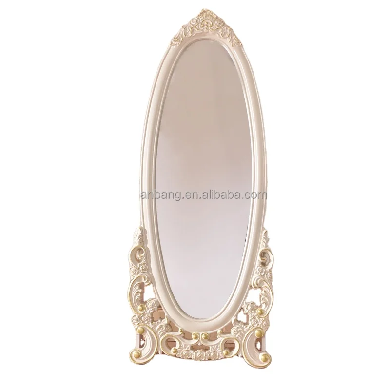 Decorative White Silver Oval Wooden French European Style Bedroom Floor Stand Full Length Dressing Room Mirror
Decorative White Silver Oval Wooden French European Style Bedroom Floor Stand Full Length Dressing Room Mirror