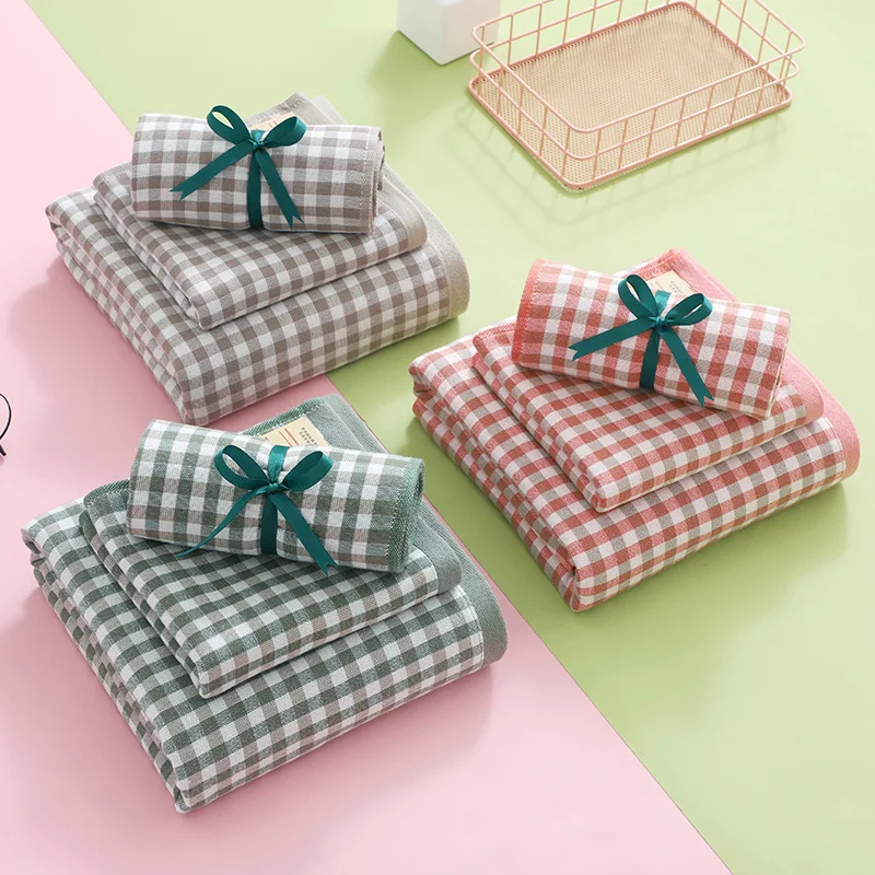 3pcs Premium Plaid Bath Towel Set for Adults Boy and Girl Children Pure Quality Cotton Family Large Pink and Green Kids
3pcs Premium Plaid Bath Towel Set for Adults Boy and Girl Children Pure Quality Cotton Family Large Pink and Green Kids